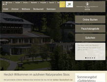 Tablet Screenshot of hotel-stoos.ch